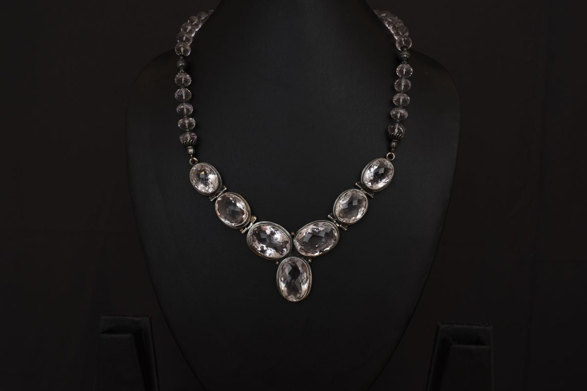 Lasya Silver Necklace PSLA180188A – Parisera