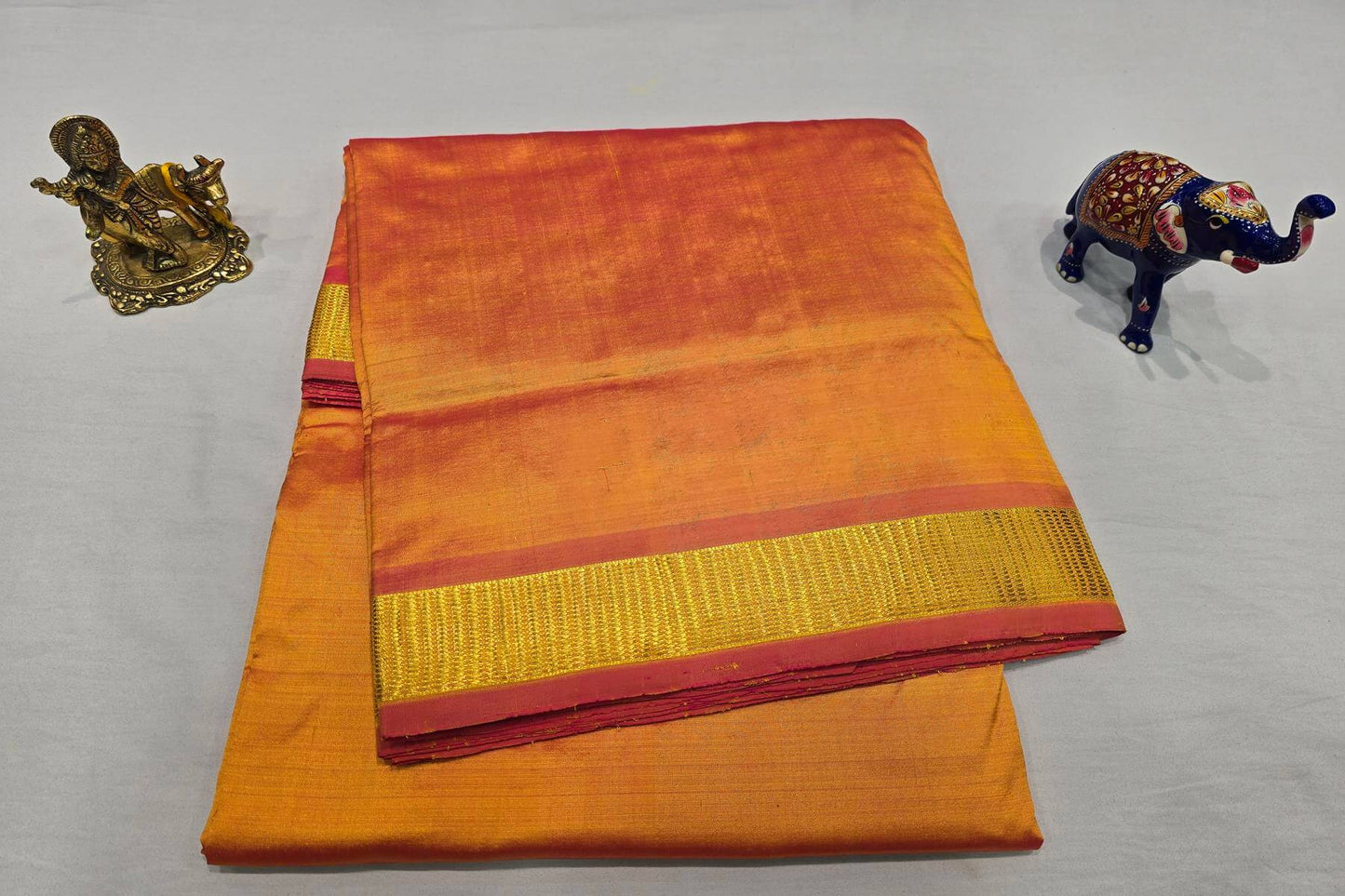 Nine yards silk saree PSSR014157 || Madisar Silk Sarees