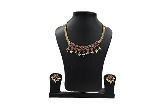 Parasvii jewels neckpiece set TS27N019