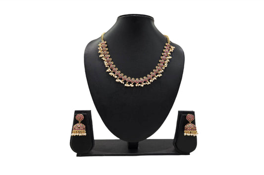 Parasvii jewels neckpiece set TS27N036
