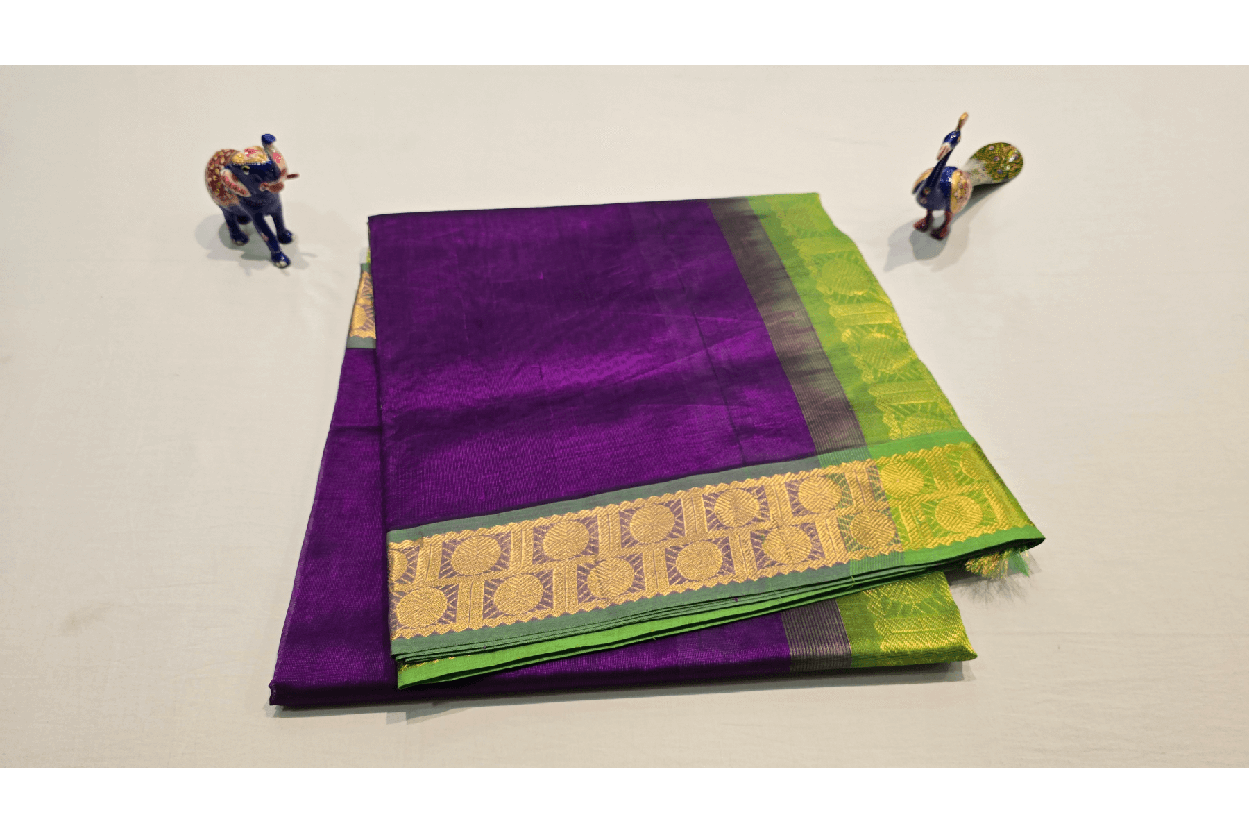 Nine And A Half Yards Silk Cotton Saree by Shreenivas silks PSSR014637