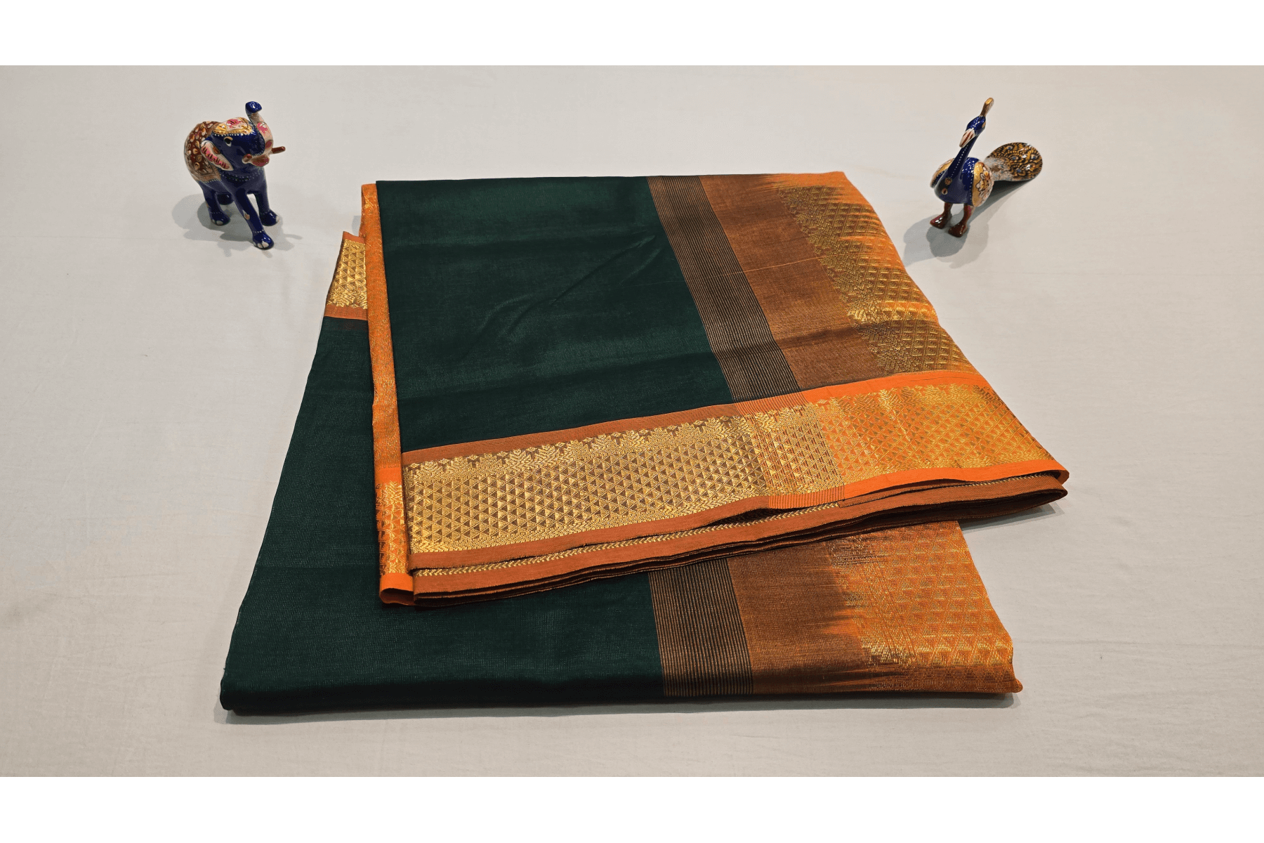 Nine And A Half Yards Silk Cotton Saree by Shreenivas silks PSSR014638