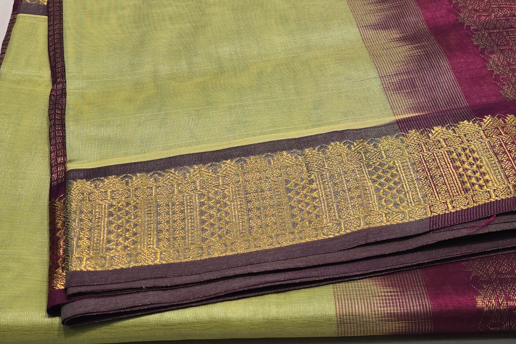 Nine And A Half Yards Silk Cotton Saree by Shreenivas silks PSSR014640