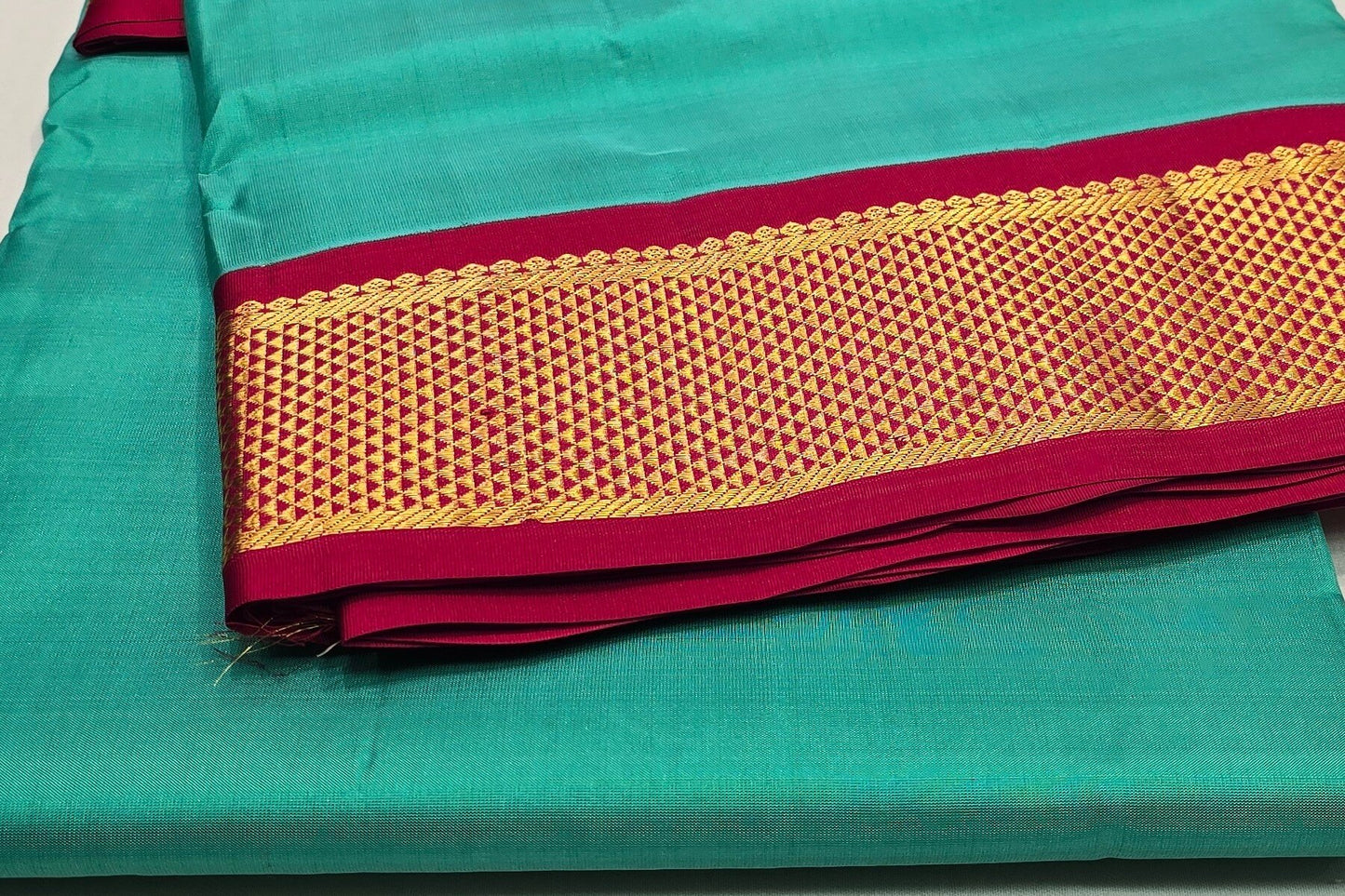 Nine And A Half Yards Silk Saree by A Silk Weave PSAC0901355