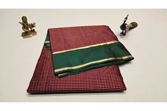 Nine And A Half Yards Silk Saree by A Silk Weave PSAC0901371