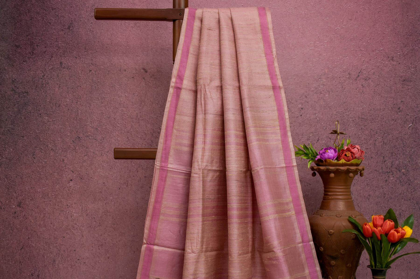 Bhagalpur Tussar Silk Saree by Kalakriti Weaves PSKL340004