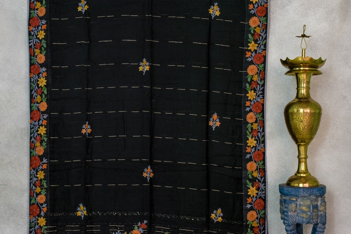 Kashmiri embroidery Cotton sarees online || Tina Eapen  PSTE130063