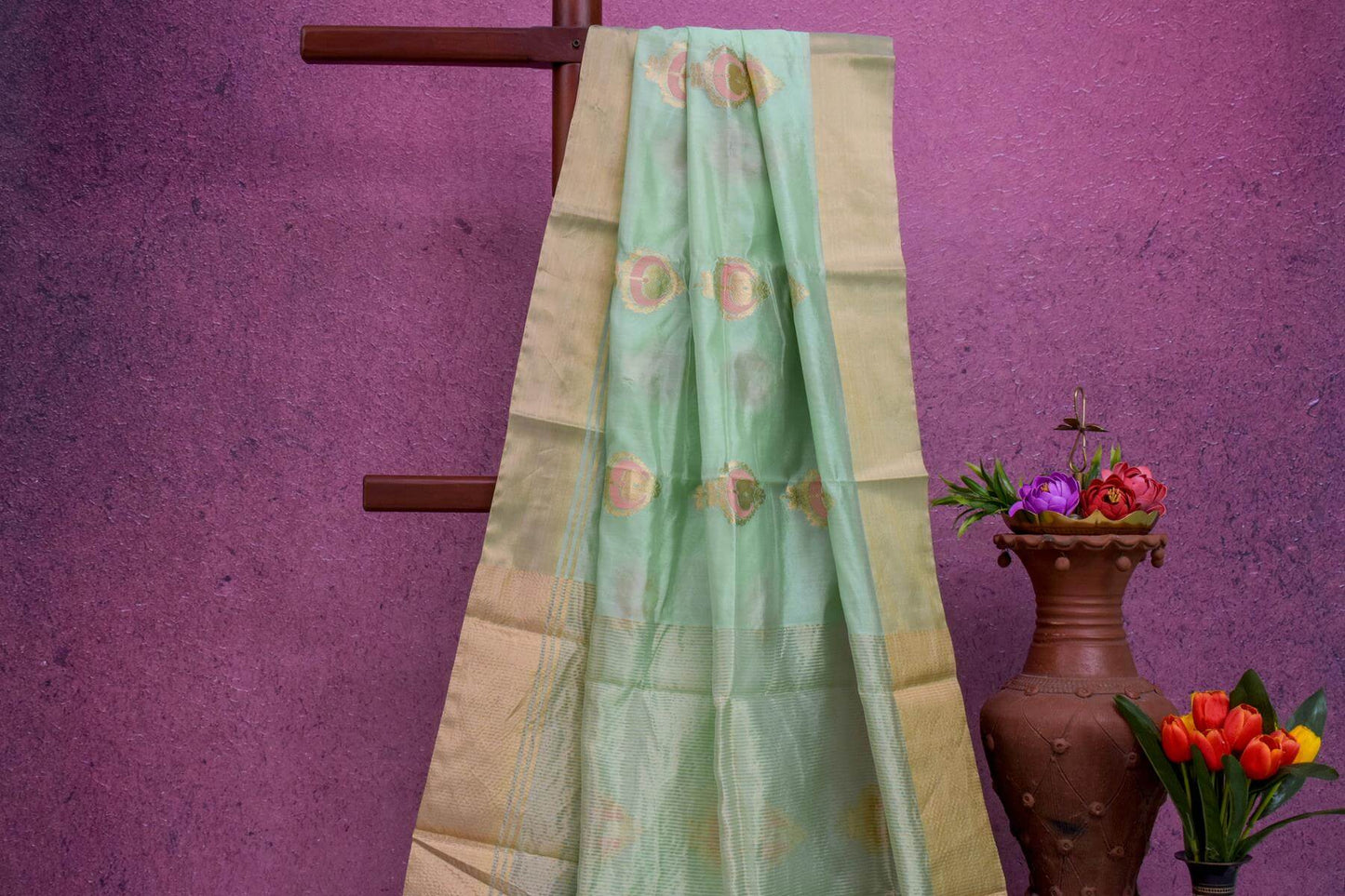 Chanderi Tussar Silk Saree by Kalakriti Weaves PSKL340014