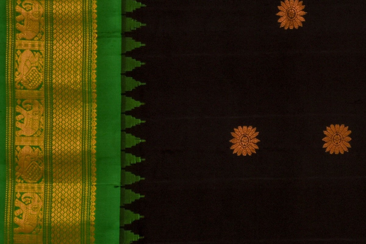 Gadwal silk saree Indo fabric  PSIF060088