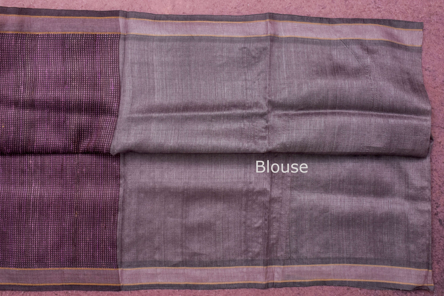 Bhagalpur Tussar Silk Saree by Kalakriti Weaves PSKL340003