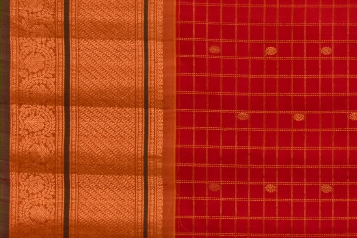 gadwal silk saree Indo fabric PSIF060099