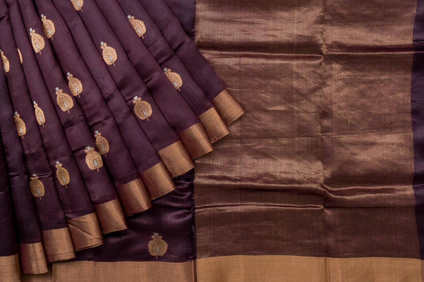 Chanderi Tussar Silk Saree by Kalakriti Weaves PSKL340010