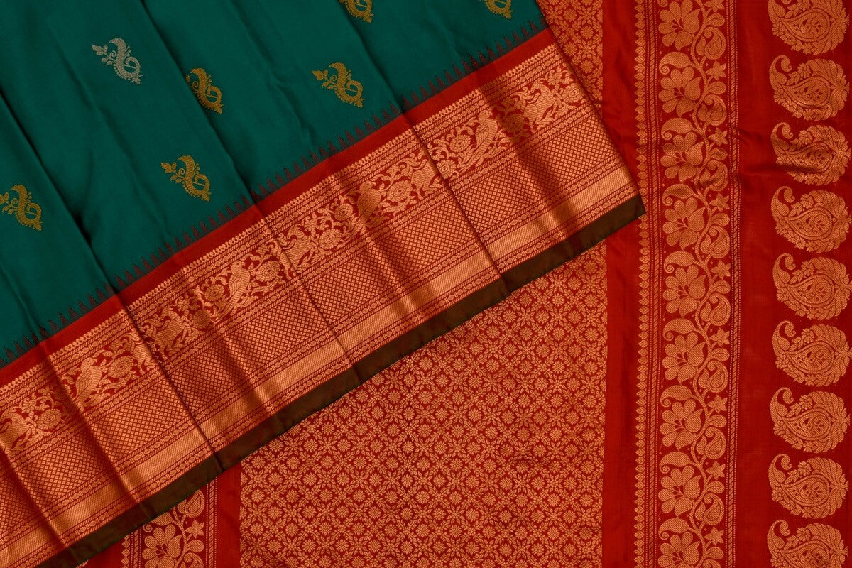 Gadwal silk saree Indo fabric PSIF060083