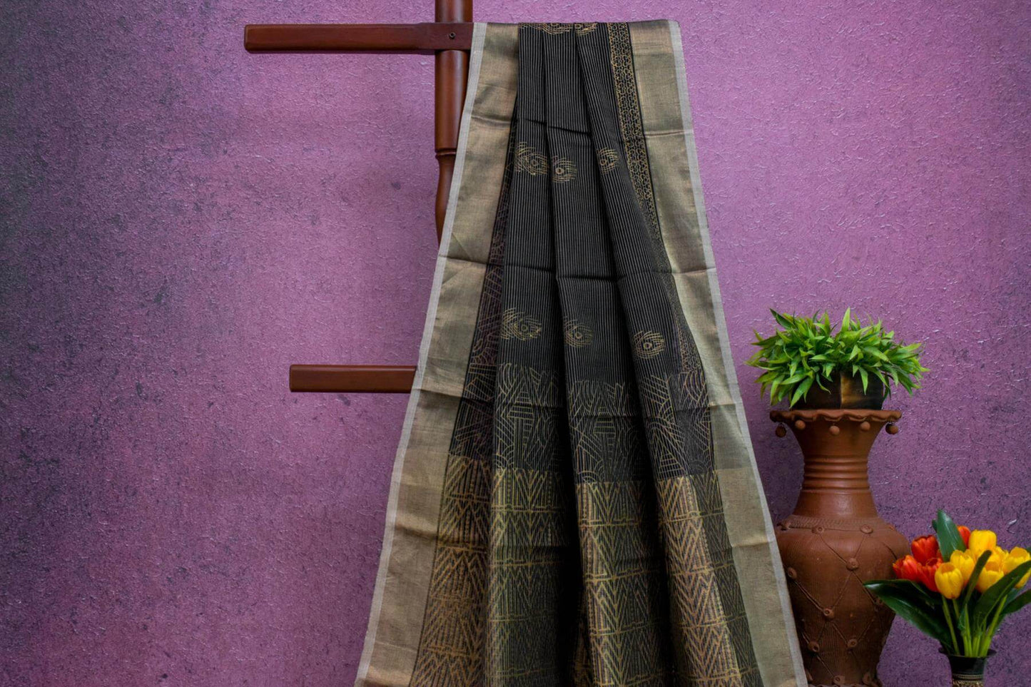 Chettinad Weaves Cotton Saree by Kalakriti Weaves PSKL340020