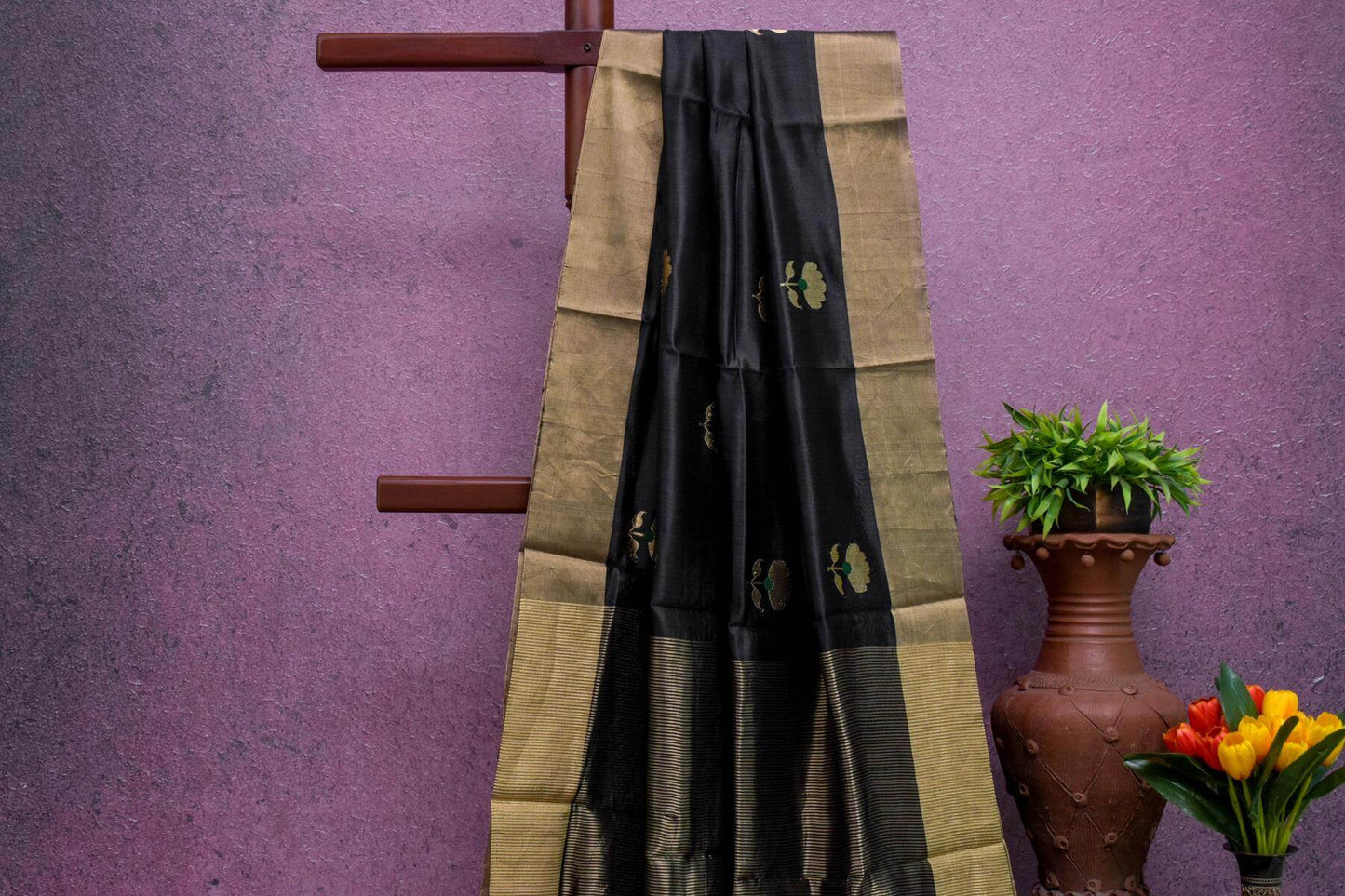 Chanderi Tussar Silk Saree by Kalakriti Weaves PSKL340024