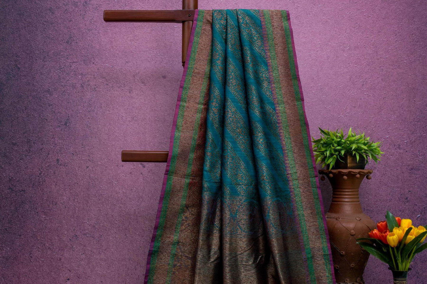 Banarasi Tussar Cotton Saree by Kalakriti Weaves PSKL340029