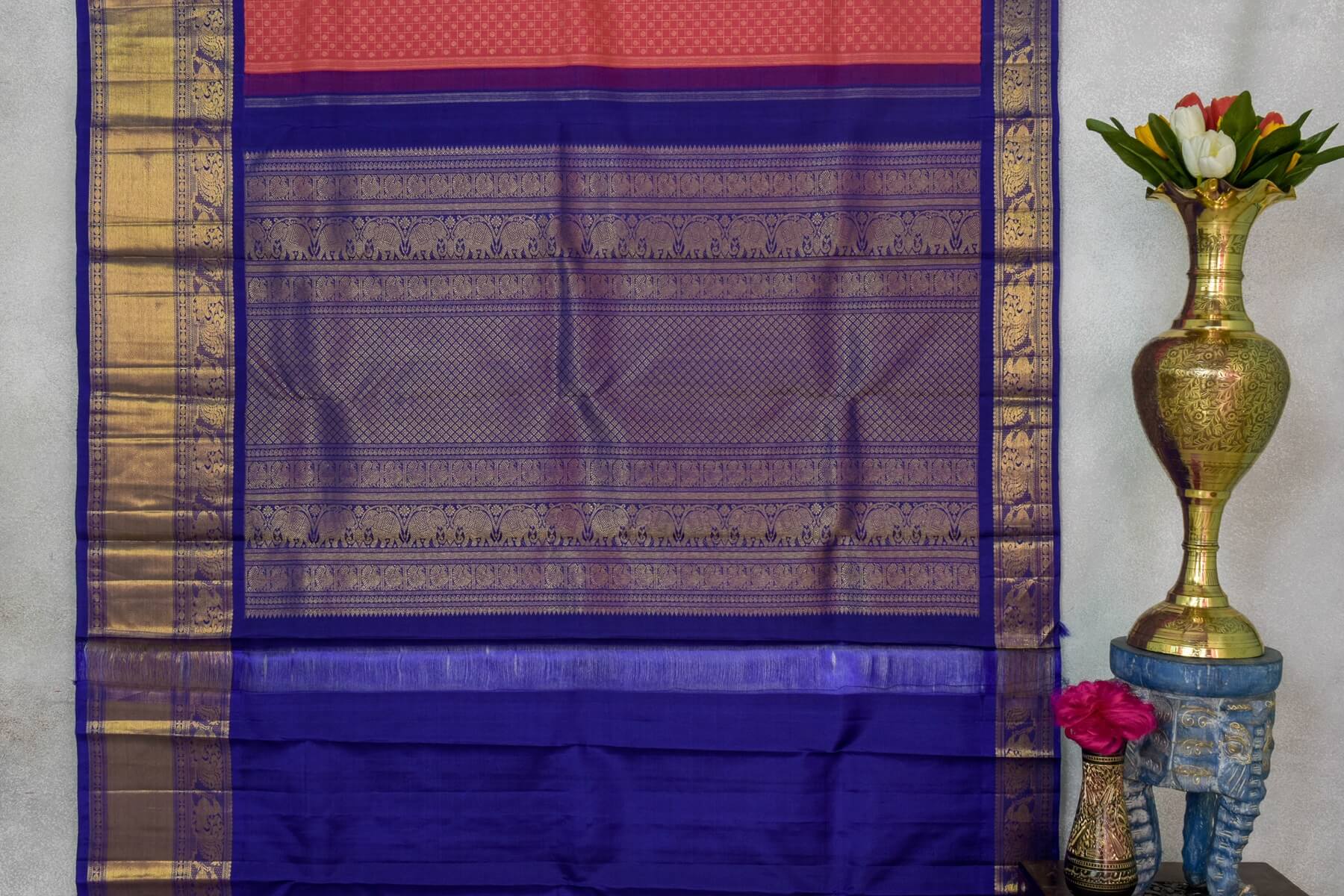 Wedding Pure Kanjivaram silk saree | Sita mahalakshmi PSSM05SMLRAM240313