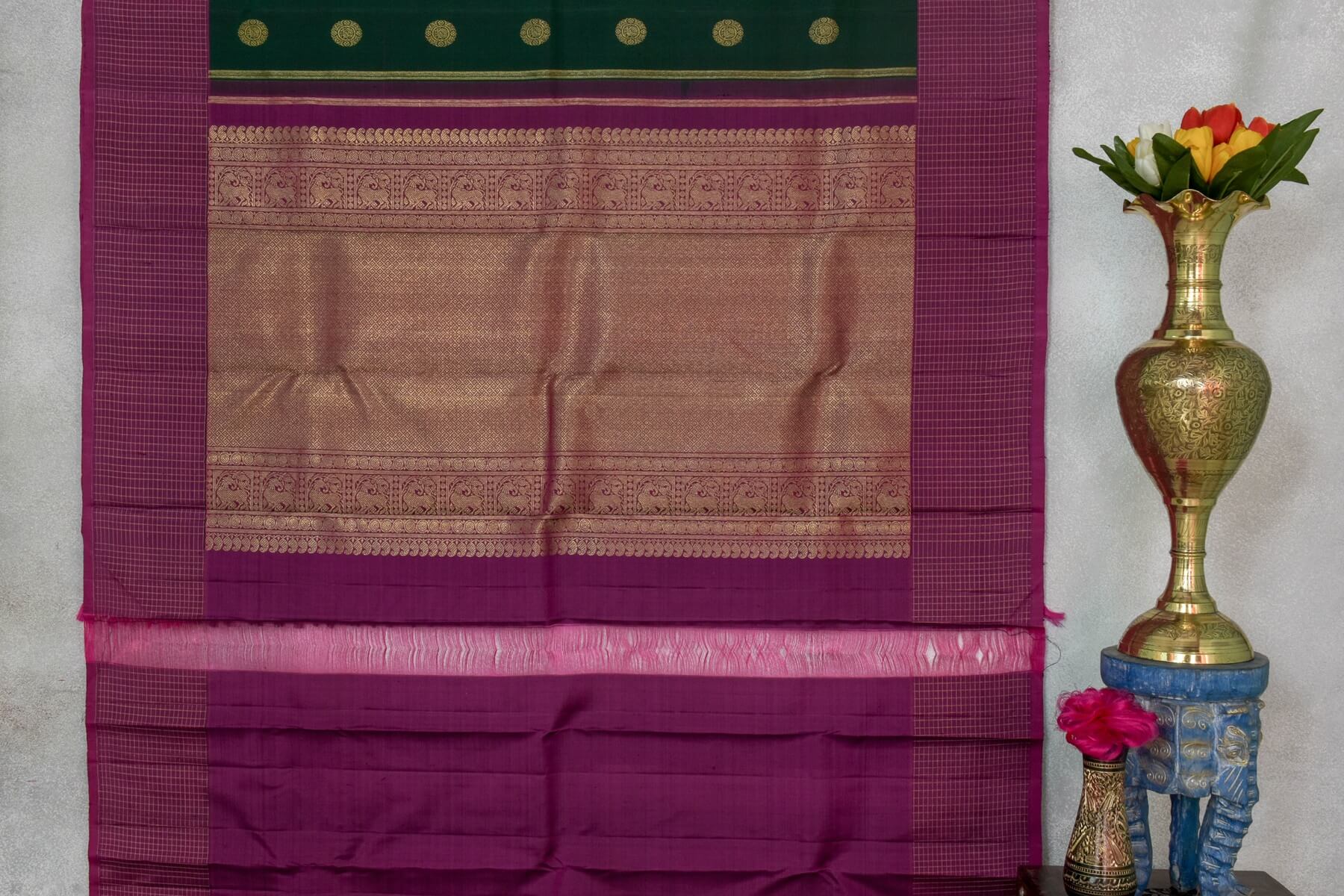 Sita mahalakshmi Kanjivaram silk saree PSSM05SMLRAM240330