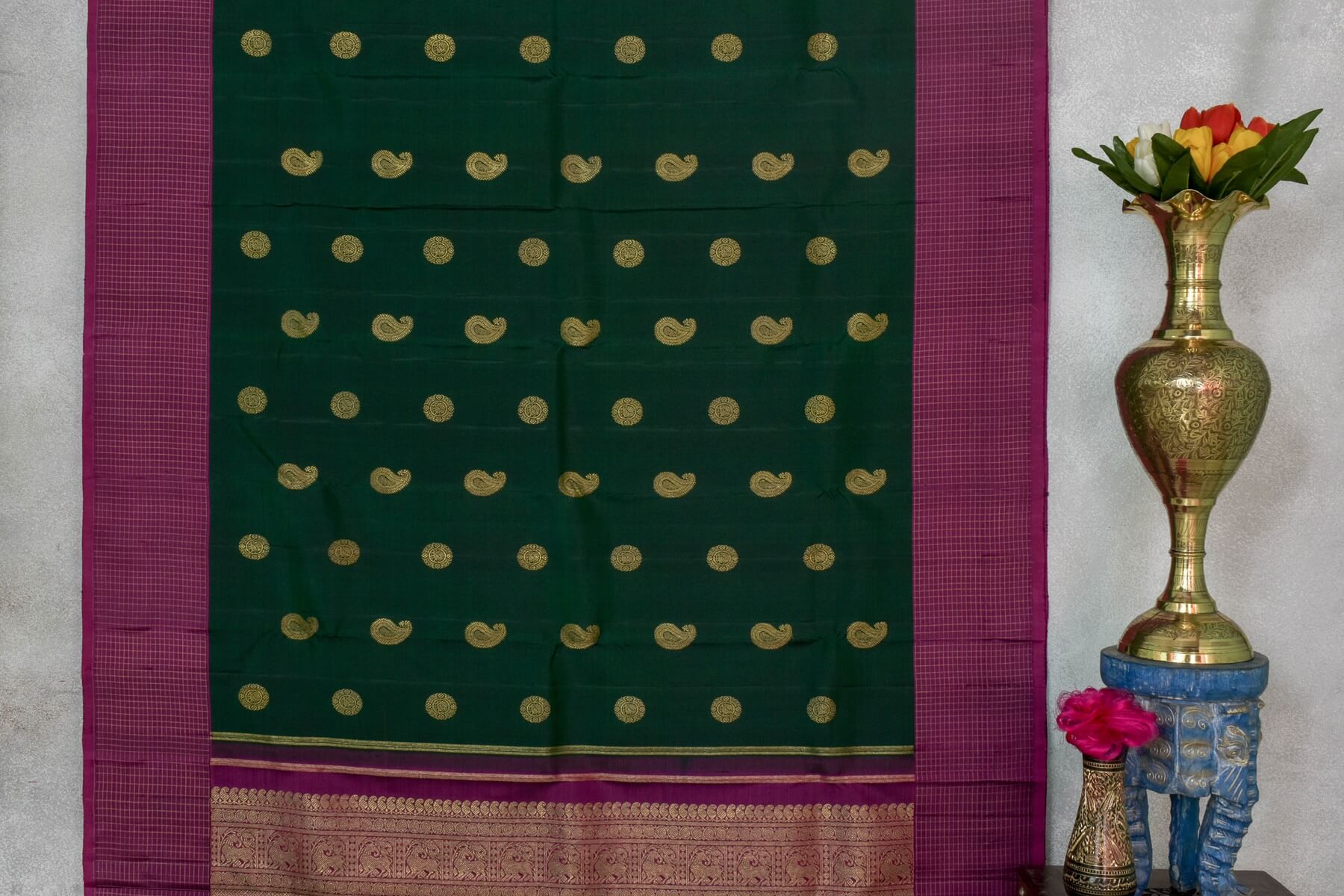 Sita mahalakshmi Kanjivaram silk saree PSSM05SMLRAM240330