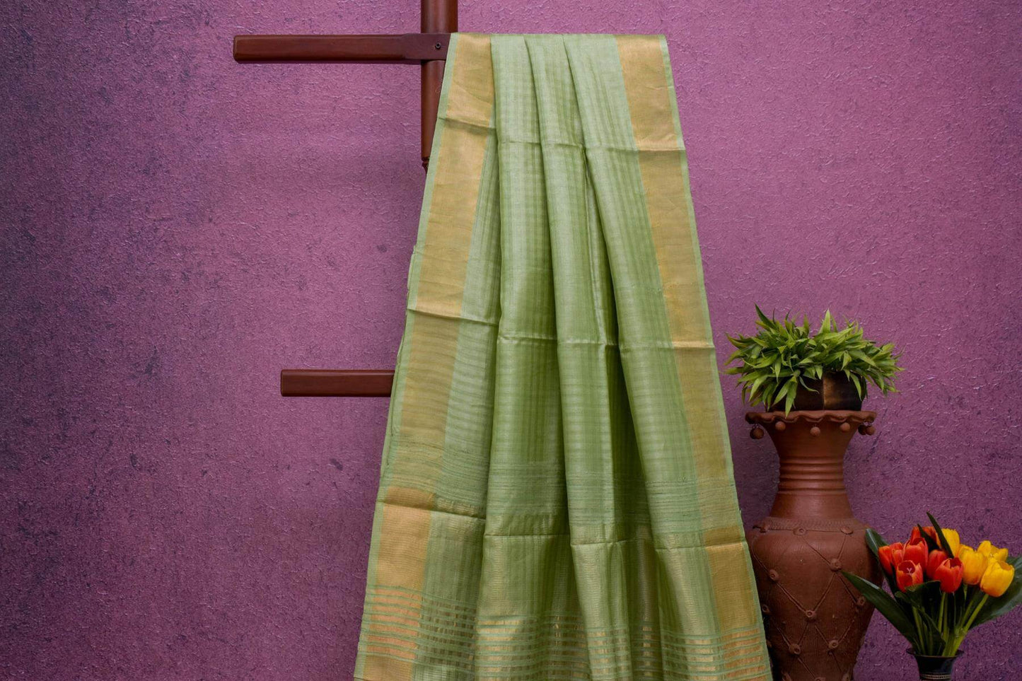 Bhagalpur Tussar Silk Saree by Kalakriti Weaves PSKL340038