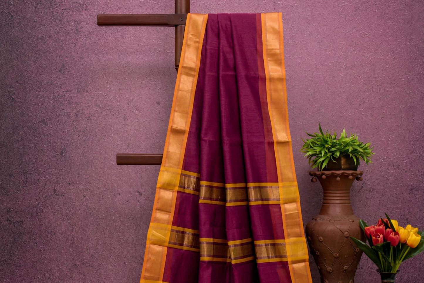 Bhagalpur Cotton Saree by Kalakriti Weaves PSKL340042