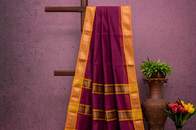 Bhagalpur Cotton Saree by Kalakriti Weaves PSKL340042