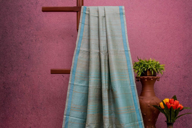 Bhagalpur Tussar Silk Saree by Kalakriti Weaves PSKL340045