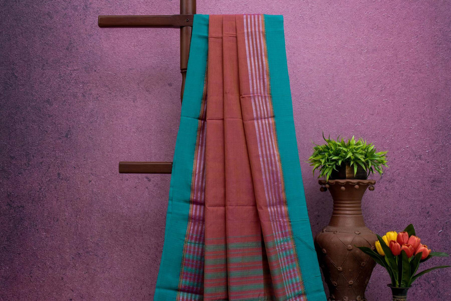 Bhagalpur Cotton Saree by Kalakriti Weaves PSKL340056