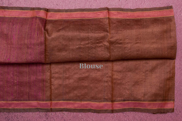 Bhagalpur Tussar Silk Saree by Kalakriti Weaves PSKL340047