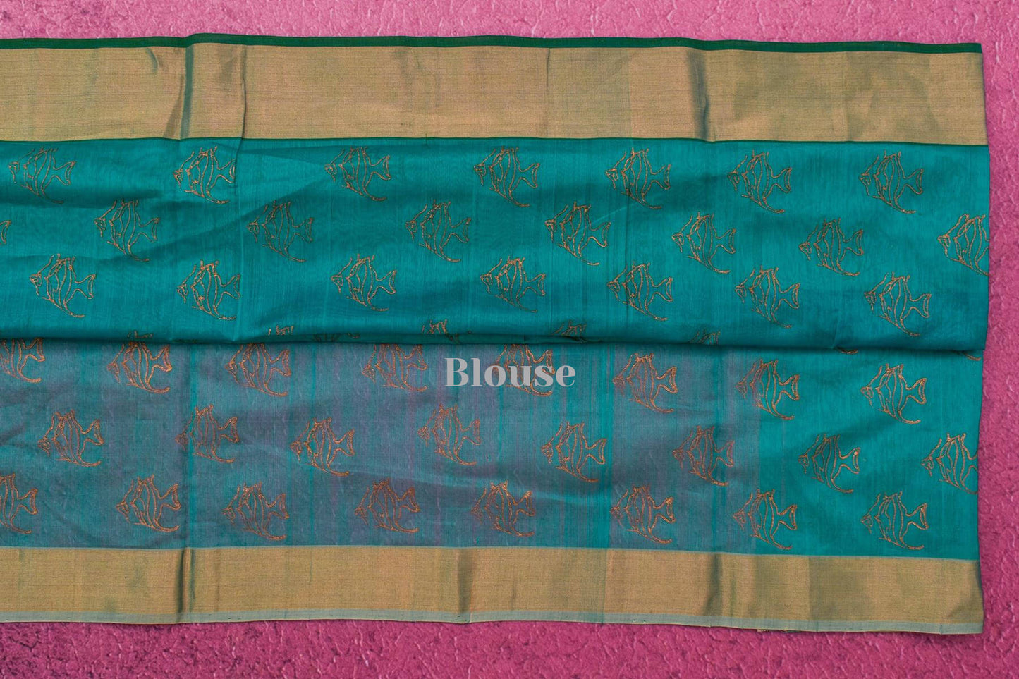 Block Printed Silk Cotton Saree by Kalakriti Weaves PSKL340054