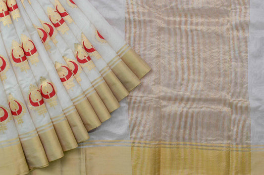 Bhagalpur Tussar Silk Saree by Kalakriti Weaves PSKL340055