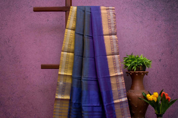 Chanderi Silk Cotton Saree by Kalakriti Weaves PSKL340068