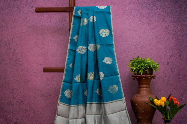 Bhagalpur Tussar Cotton Saree by Kalakriti Weaves PSKL340070