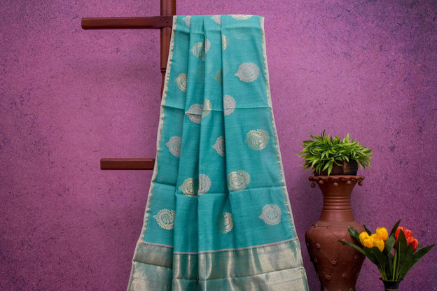 Bhagalpur Tussar Cotton Saree by Kalakriti Weaves PSKL340071