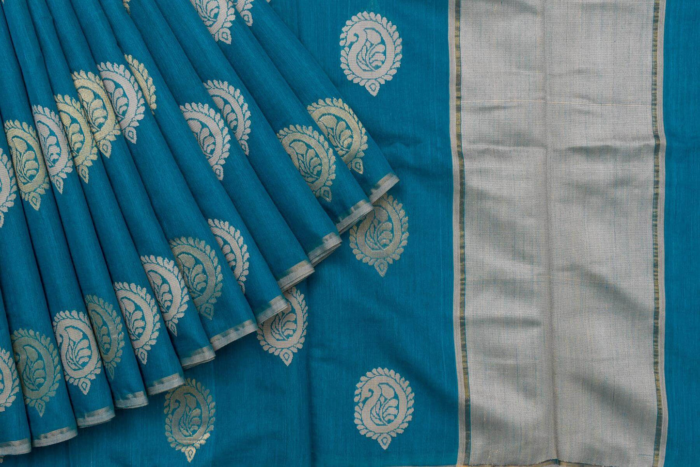 Bhagalpur Tussar Cotton Saree by Kalakriti Weaves PSKL340070