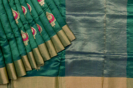 Bhagalpur Tussar Silk Saree by Kalakriti Weaves PSKL340072