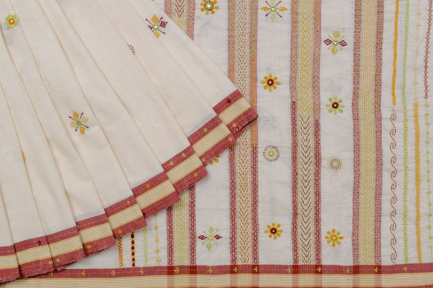 Lambani hand embroidery Cotton saree by Sameeksha PSSH340012