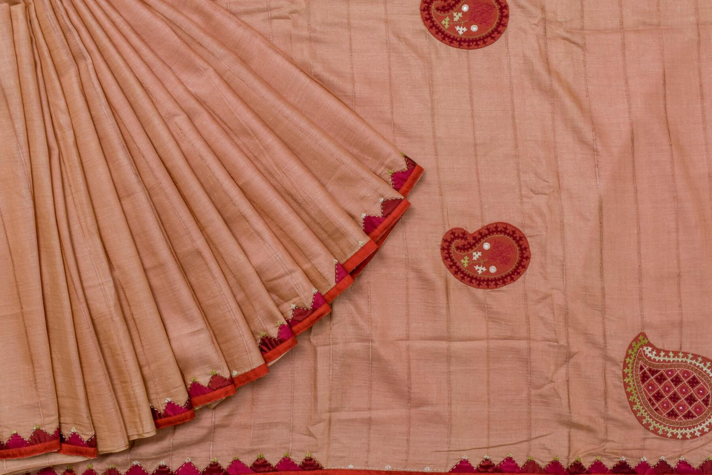 Patch work Tussar silk saree by Sameeksha PSSH34016