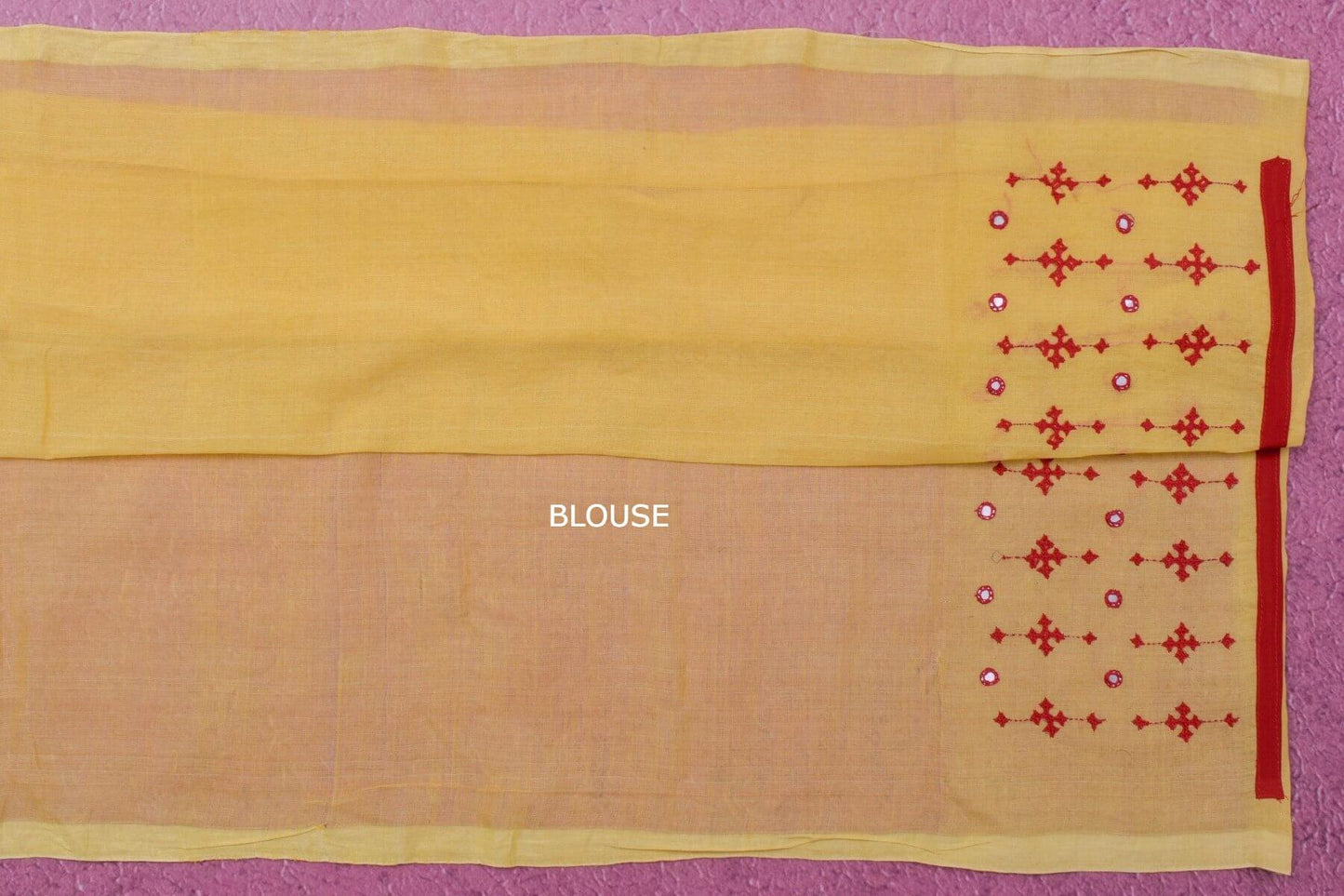 Kutch hand embroidery Tussar Cotton saree by Sameeksha PSSH34024