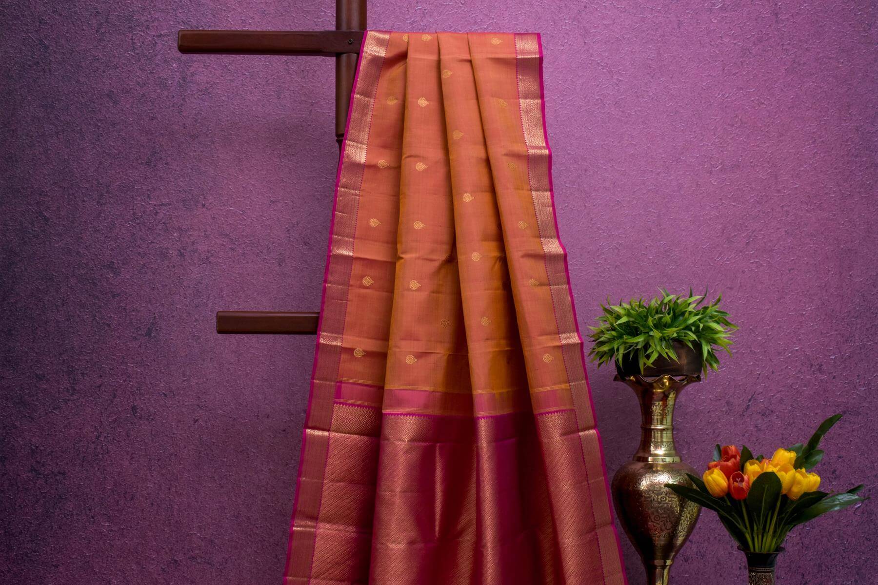 Small Border Kanjivaram Silk Saree by Shreenivas Silks PSSR014719