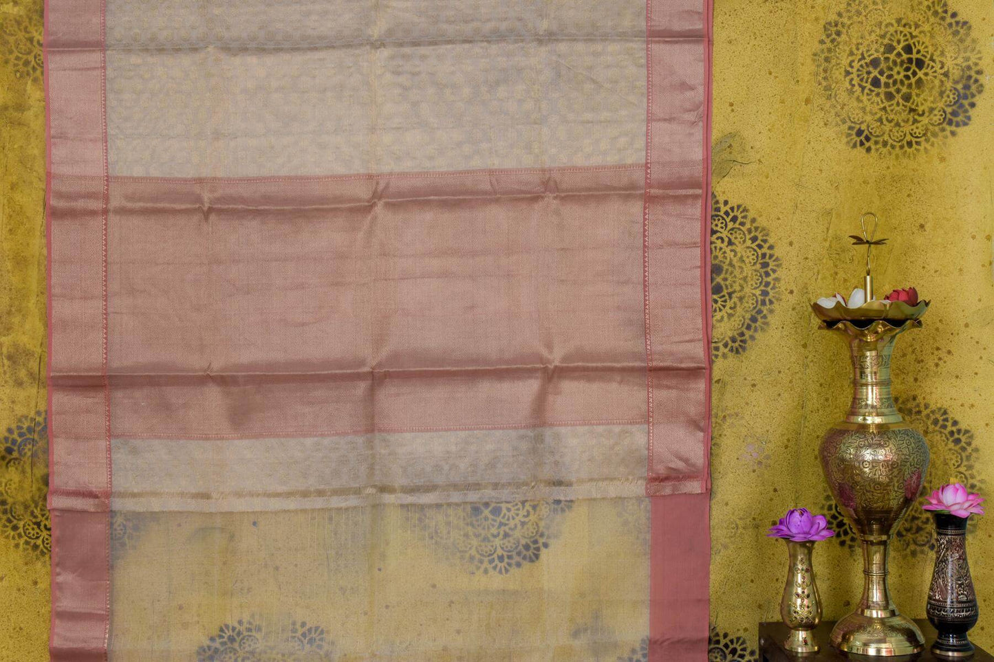 Rutambhara Silk cotton tissue saree PSRB330113