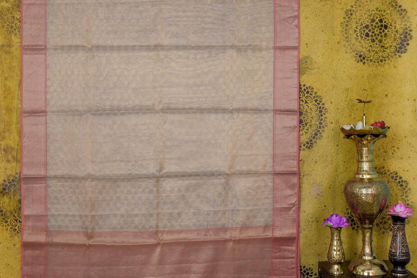 Rutambhara Silk cotton tissue saree PSRB330113