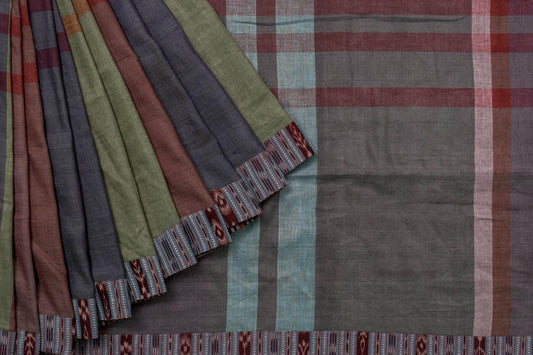 Bhagalpur Linen Cotton Saree by Thari PSTR250044