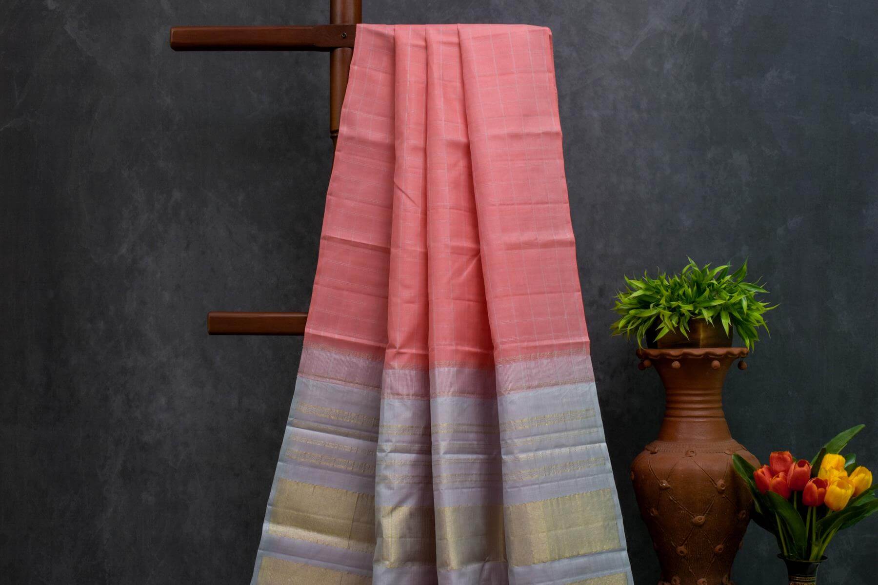 Trendy Borderless Kanjivaram Silk Saree by Shreenivas Silks PSSR014837