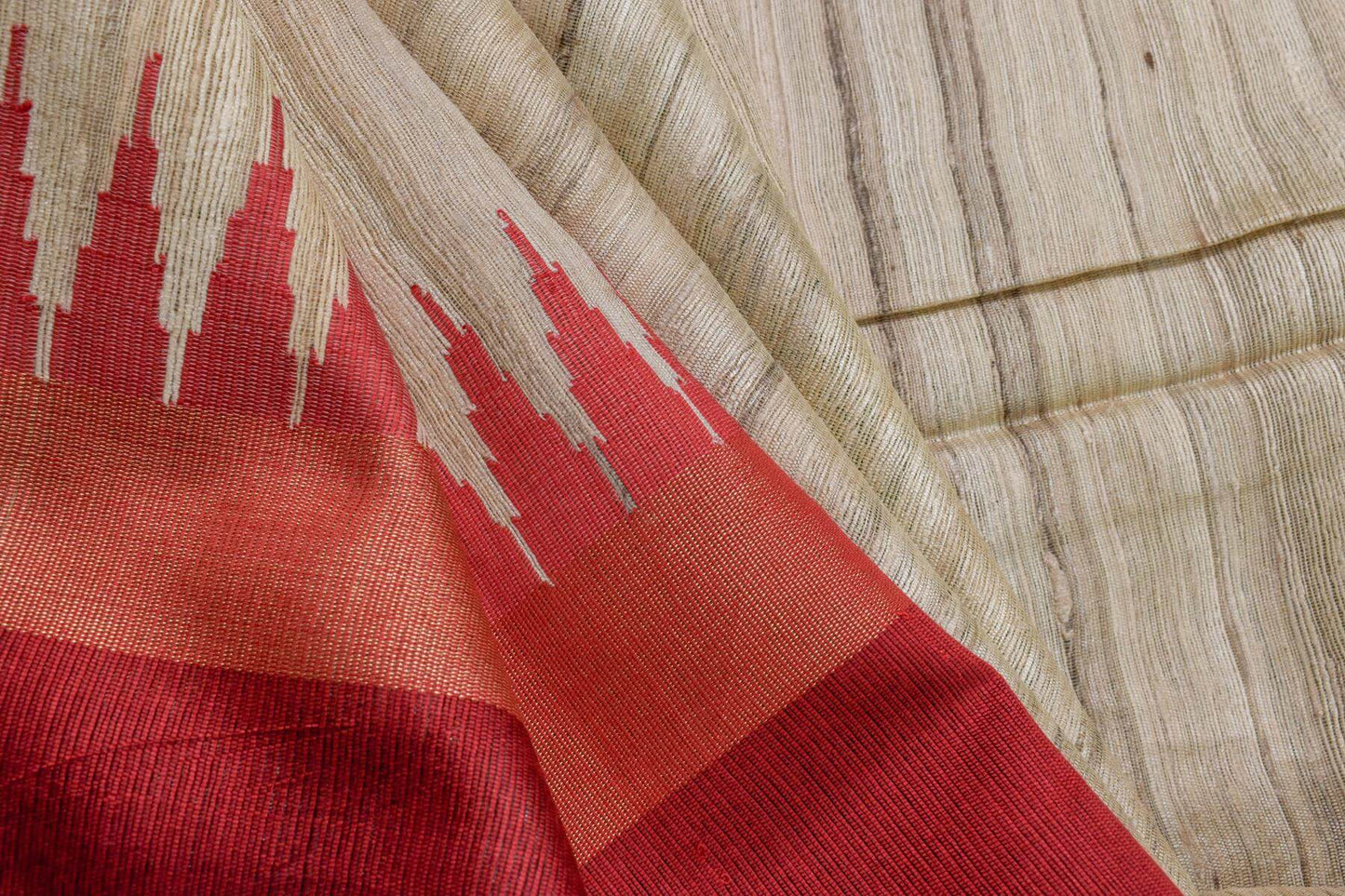 Bhagalpur Khadi Tussar Silk Saree by Chakor PSCK260232