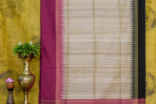 Bhagalpur Khadi Tussar Silk Saree by Chakor PSCK260251