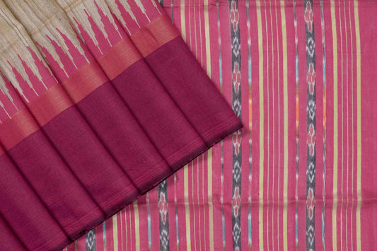 Bhagalpur Khadi Tussar Silk Saree by Chakor PSCK260251