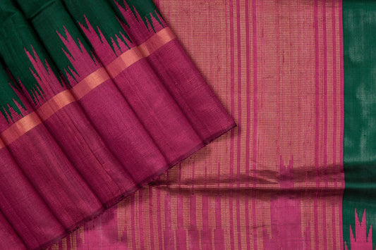 Bhagalpur Tussar Raw Silk Saree by Chakor PSCK260252