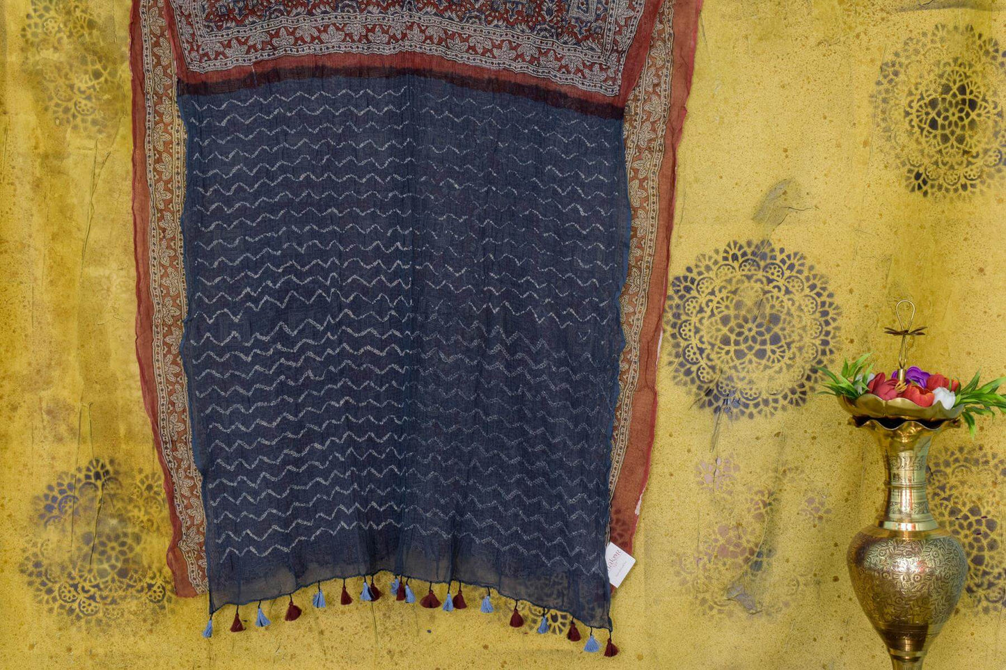 Bandhani/Ajrakh Kota Doria Saree by Chakor PSCK260291