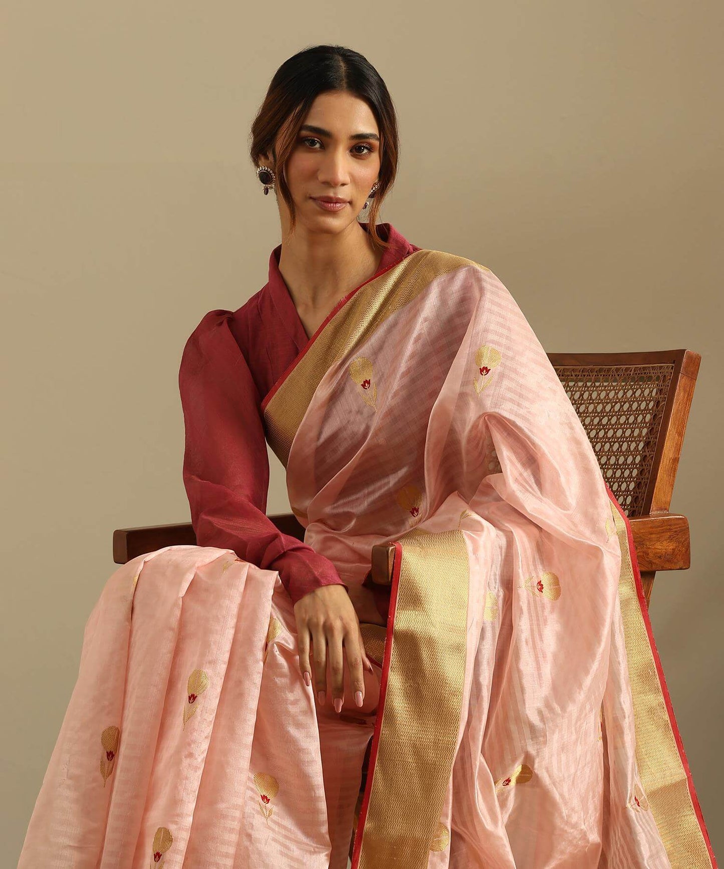 Weaverstory Chanderi Silk Saree PSWY23SRN16241